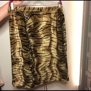 faux fur cheetah pencil skirt!